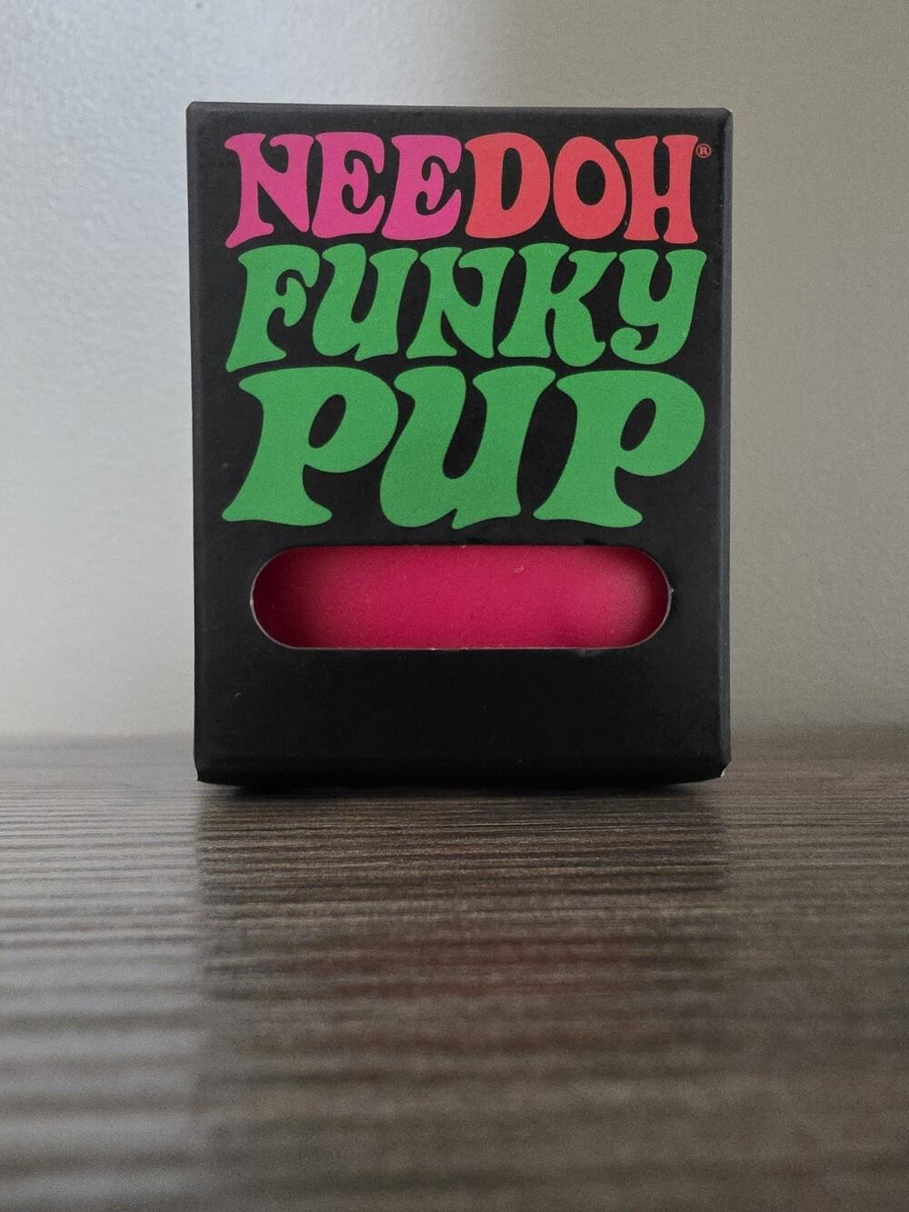 Sealed Needoh Funky Pup Pink - Squishy Stress Relief Toy Schylling